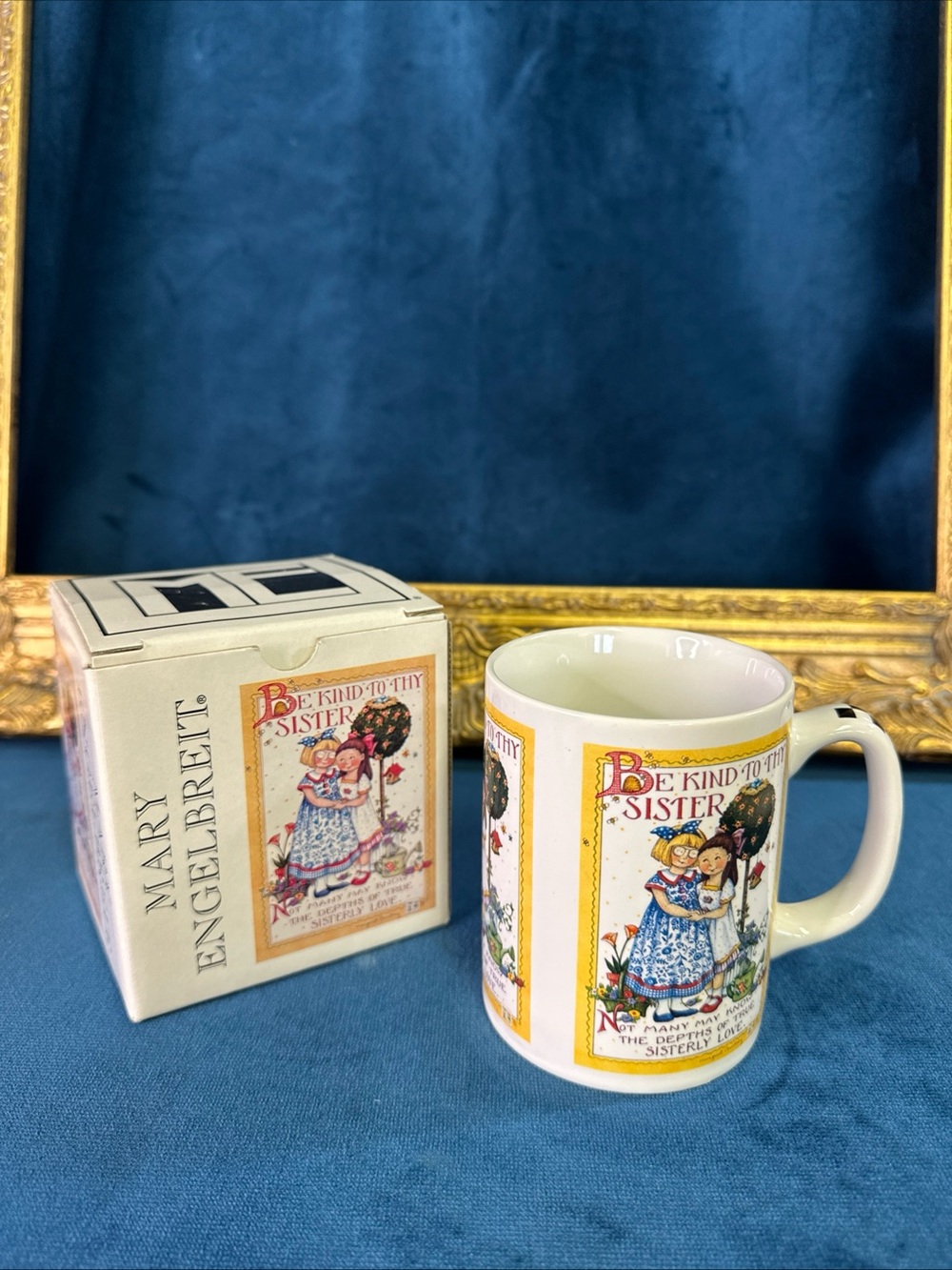 Mary Engelbreit Vintage Sisterly Love Margaret Courtney Collectible Mug NIB